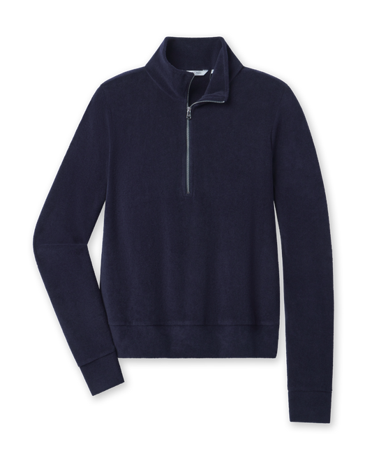 Straight Down Collette Quarter Zip - New Indigo