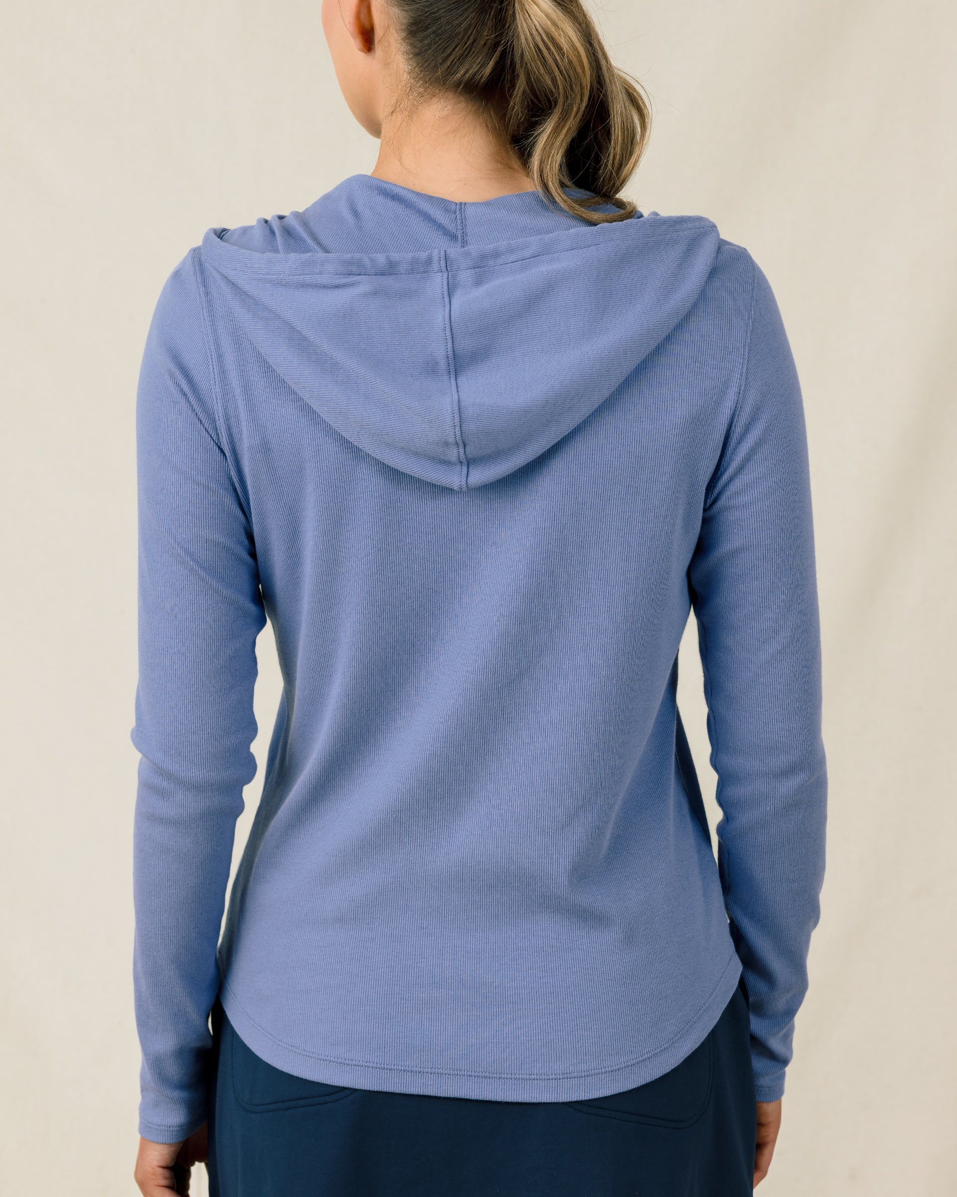 Straight Down Thyme Quarter Zip Hoodie - Tidal