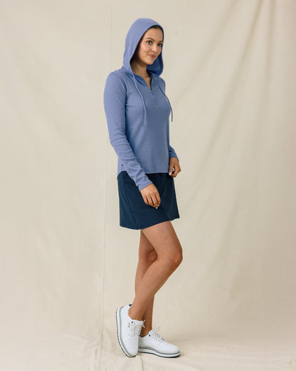 Straight Down Thyme Quarter Zip Hoodie - Tidal