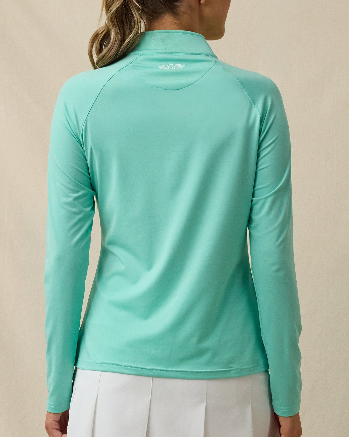 Straight Down Clara Quarter Zip - Cascade