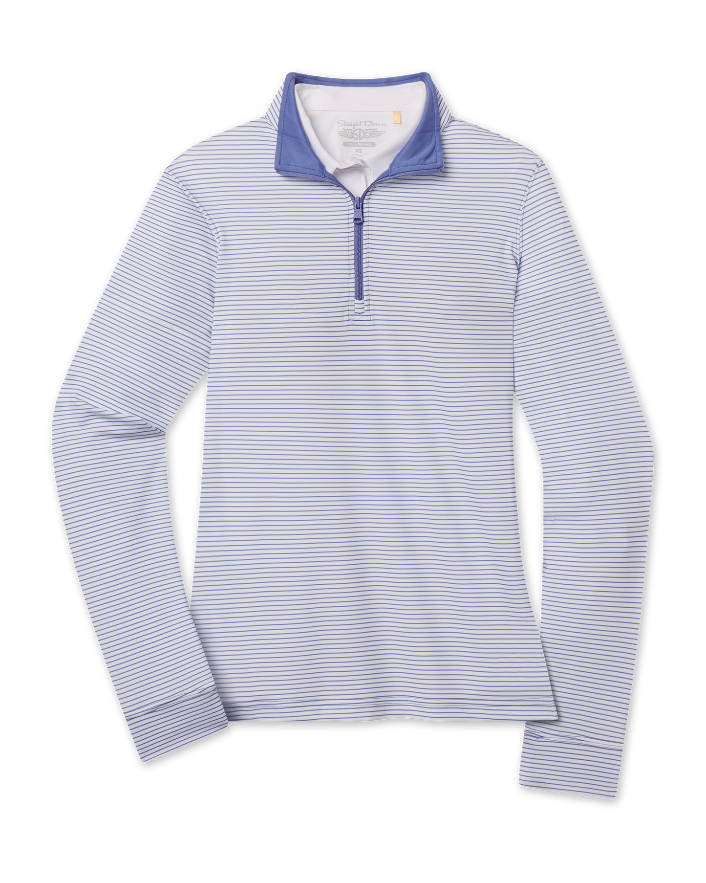Straight Down Kiri Stripe Quarter Zip - Tidal