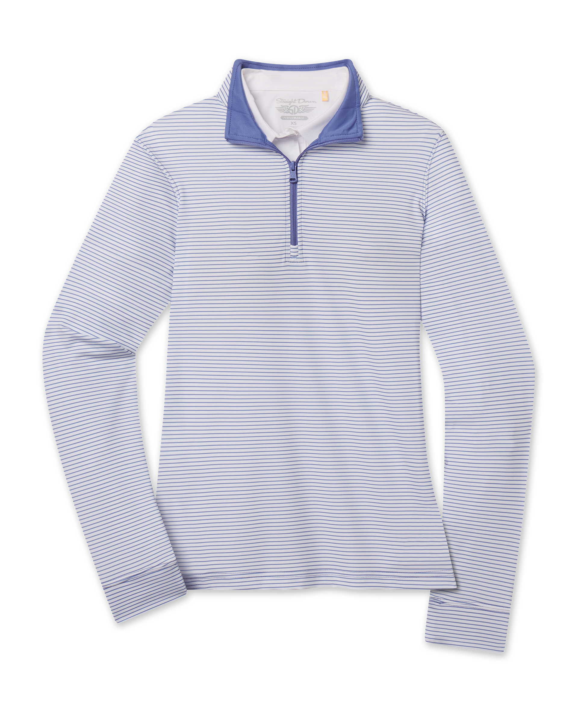 Straight Down Kiri Stripe Quarter Zip - Tidal