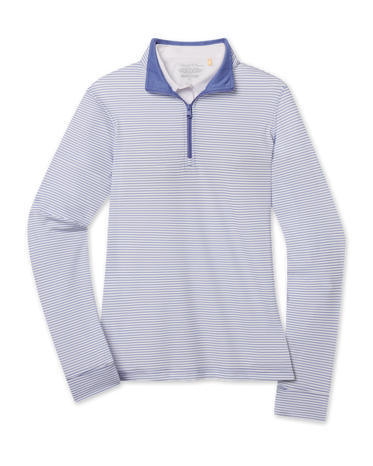 Straight Down Kiri Stripe Quarter Zip - Tidal