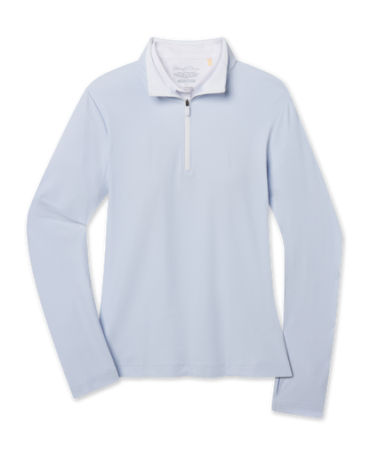 Straight Down Mylite Quarter Zip - Lake