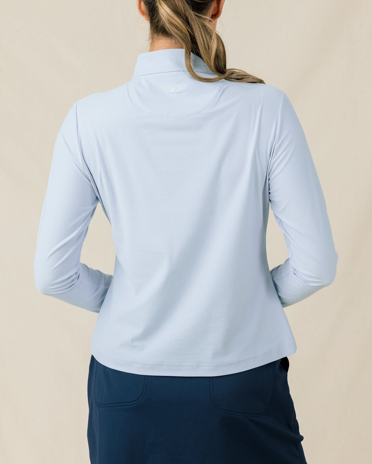 Straight Down Mylite Quarter Zip - Lake