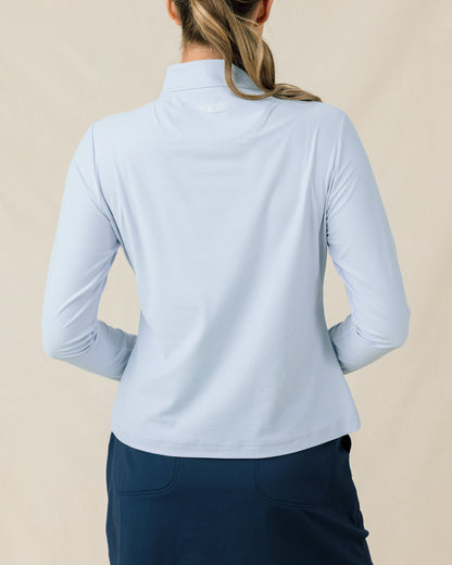 Straight Down Mylite Quarter Zip - Lake
