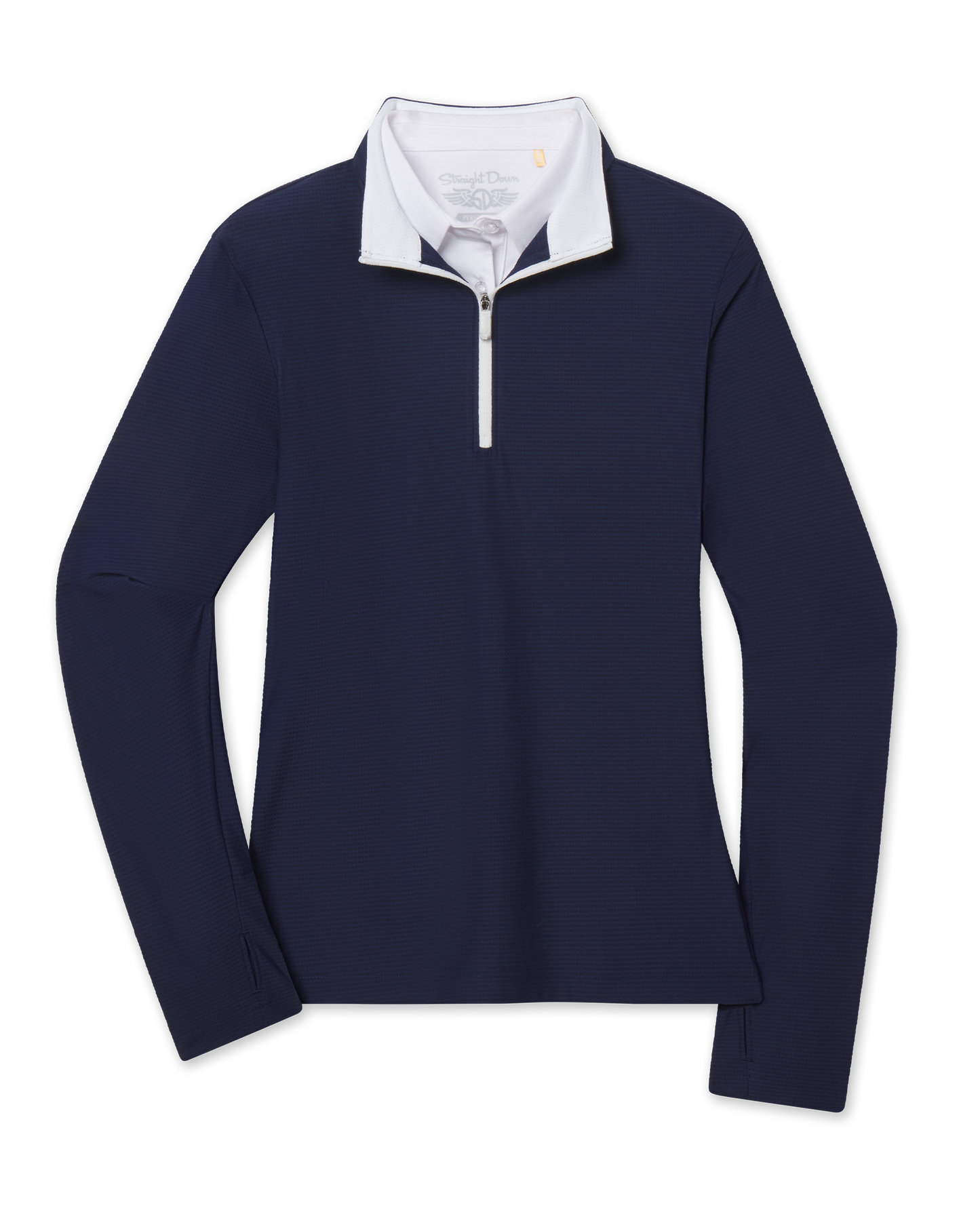Straight Down Mylite Quarter Zip - New Indigo