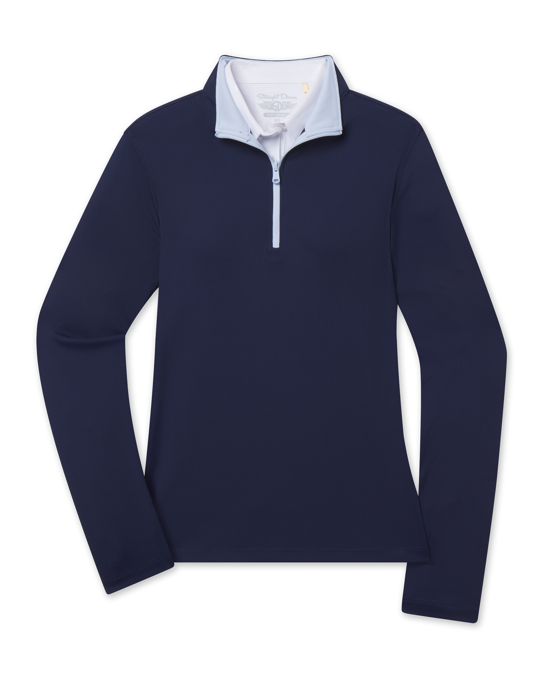 Straight Down Skyler Quarter Zip - New Indigo