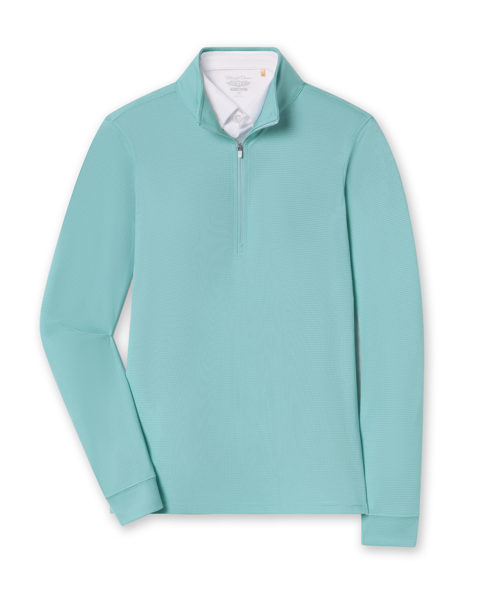Straight Down Aero Quarter Zip - Green Stone