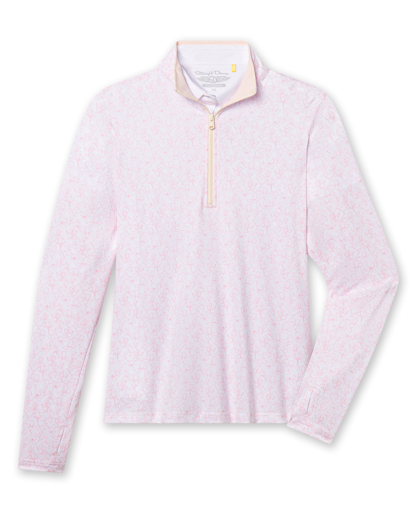 Straight Down Royal Orchid Quarter Zip - Pearl