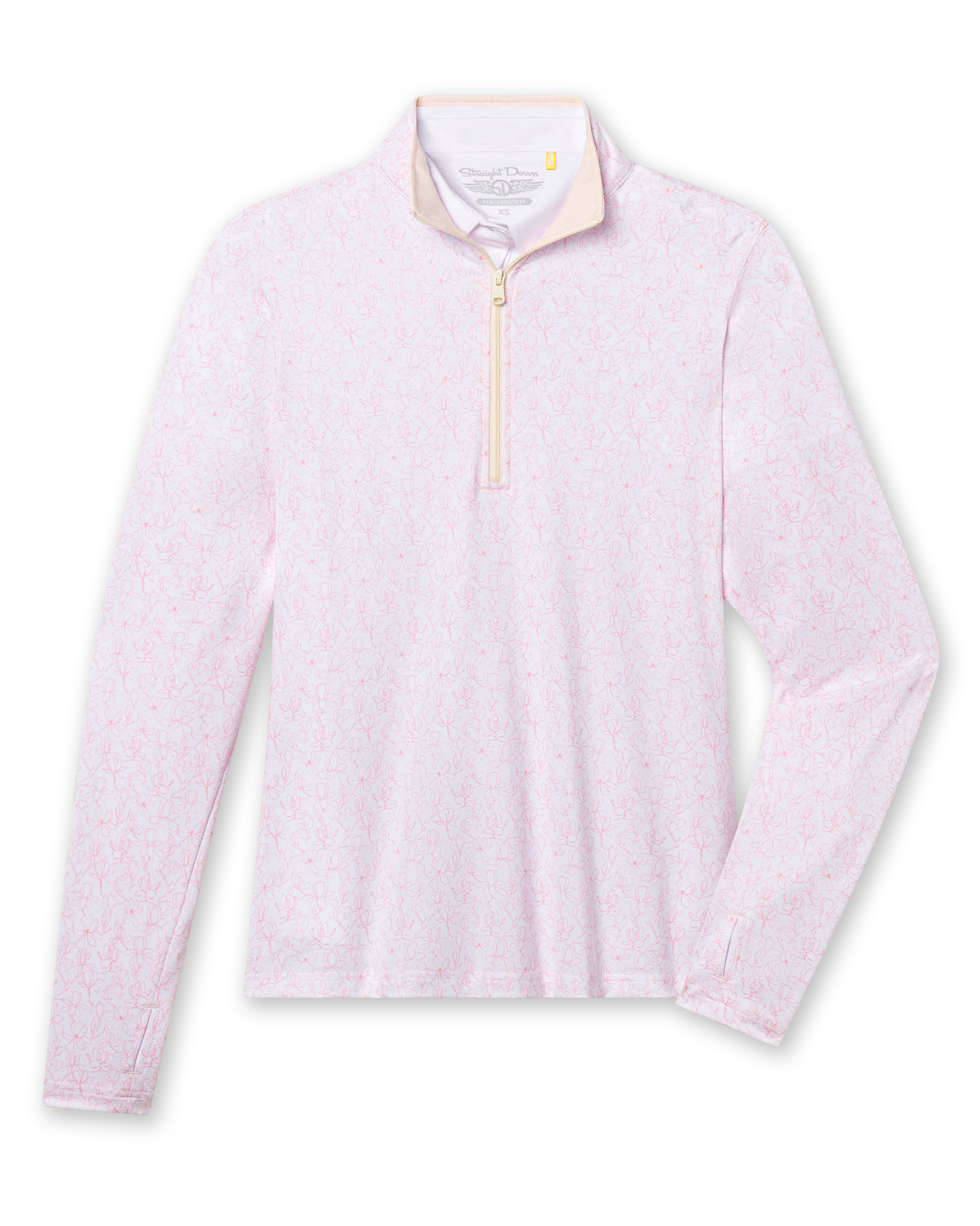 Straight Down Royal Orchid Quarter Zip - Pearl