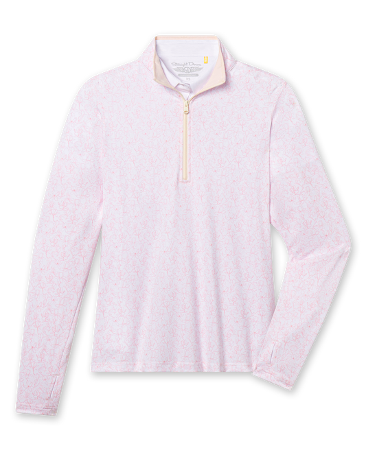Straight Down Royal Orchid Quarter Zip - Pearl