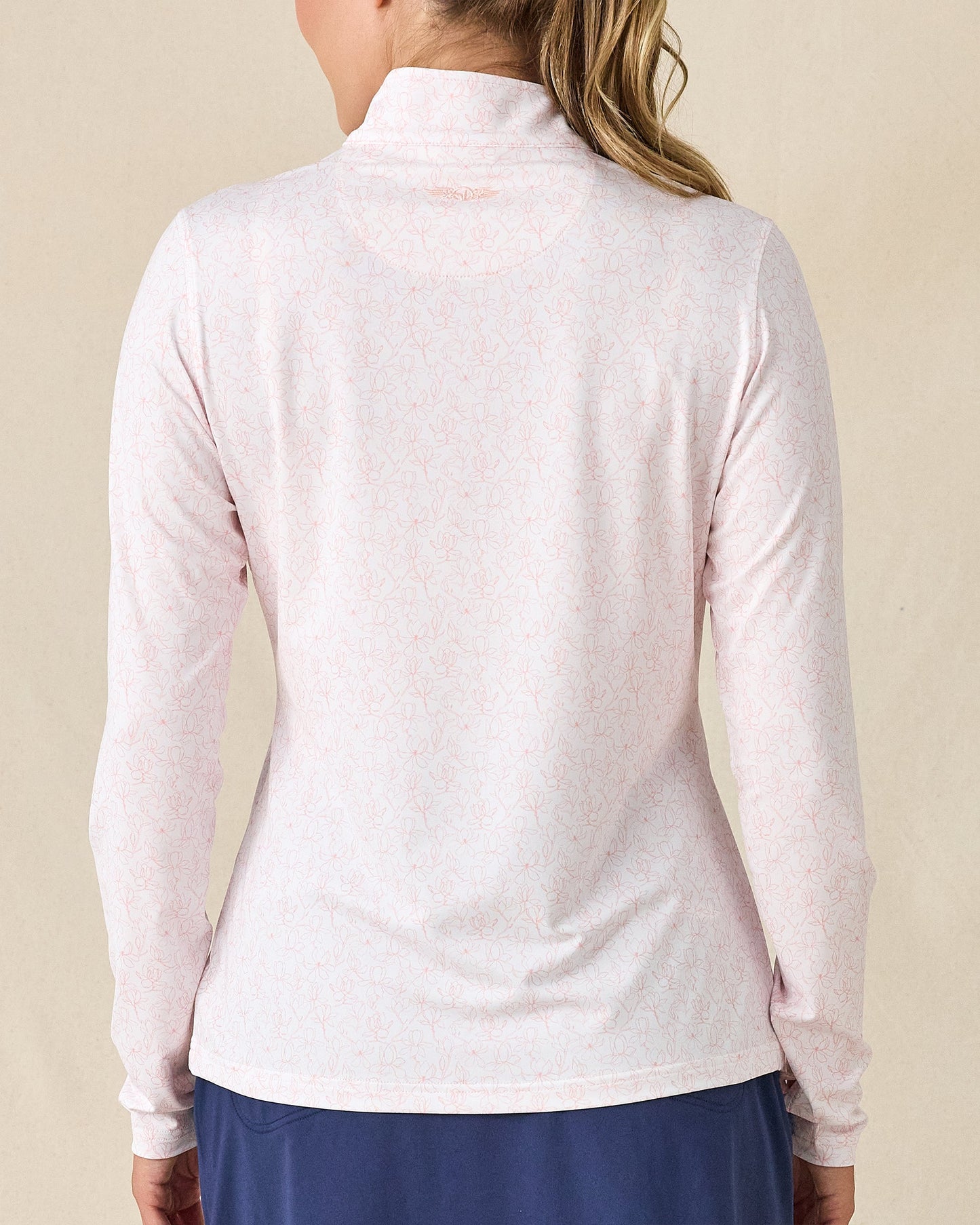 Straight Down Royal Orchid Quarter Zip - Pearl