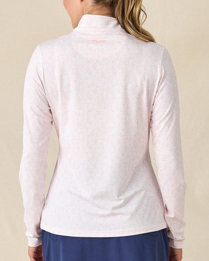 Straight Down Royal Orchid Quarter Zip - Pearl