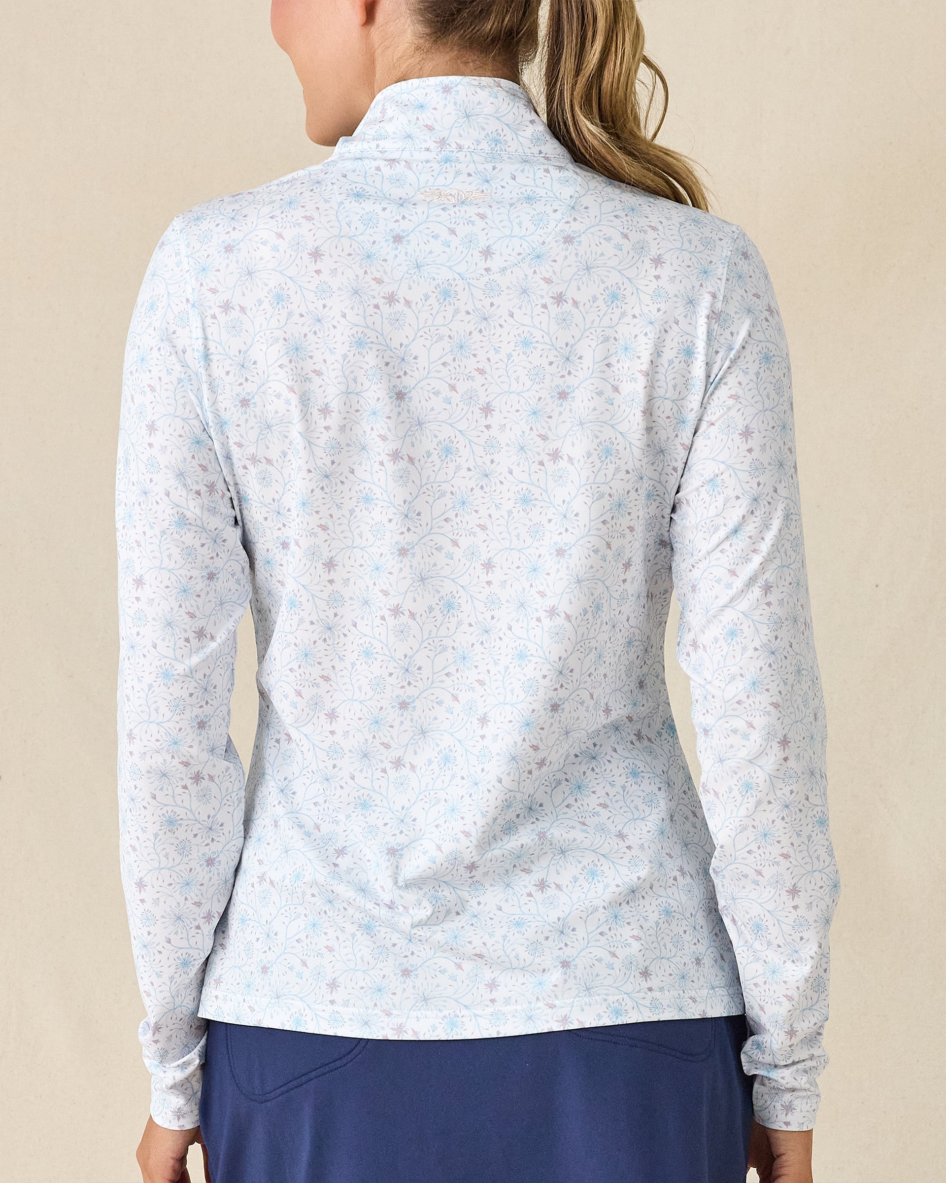 Straight Down Mariette Quarter Zip - Gemstone