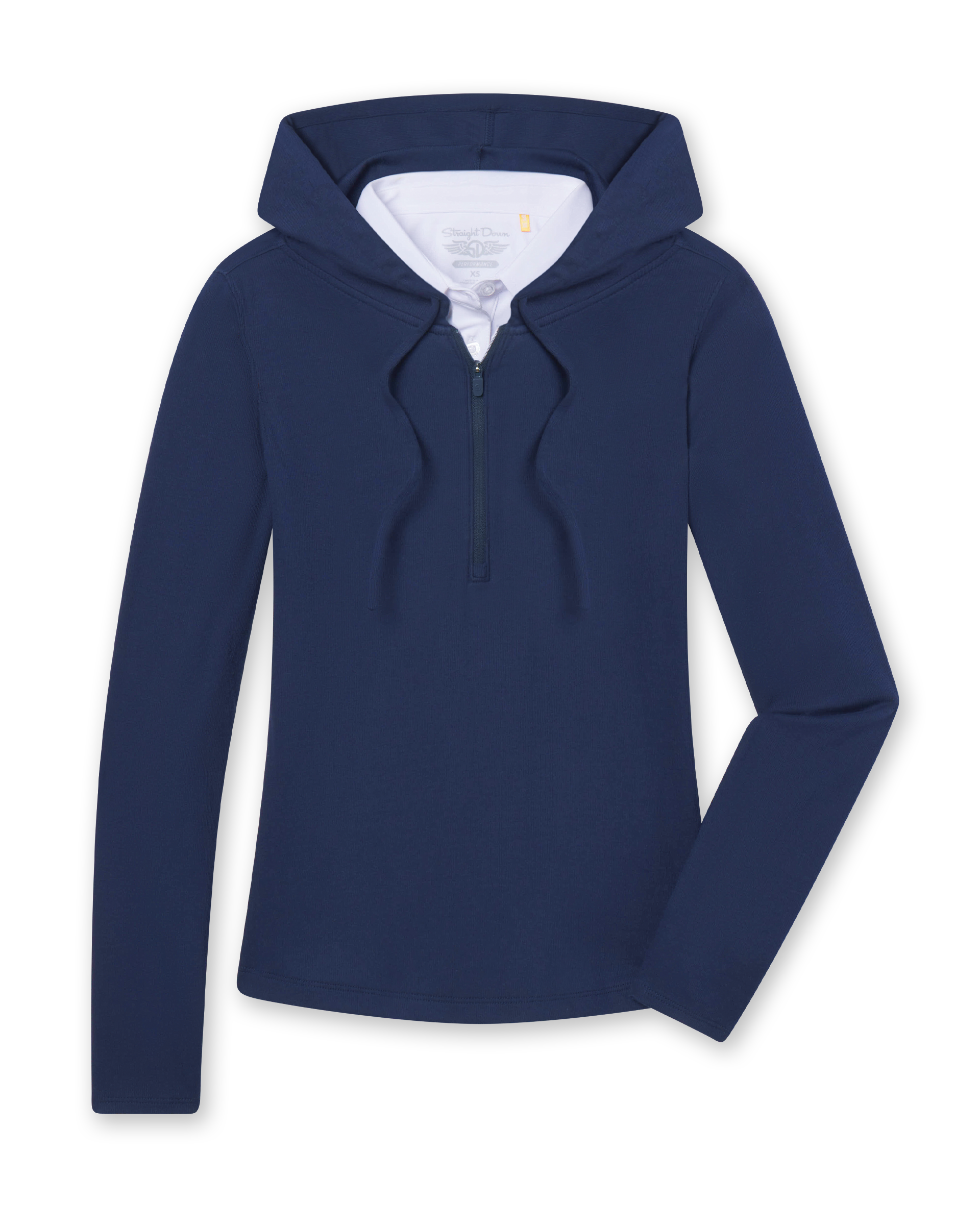 Straight Down Thyme Quarter Zip Hoodie - New Indigo