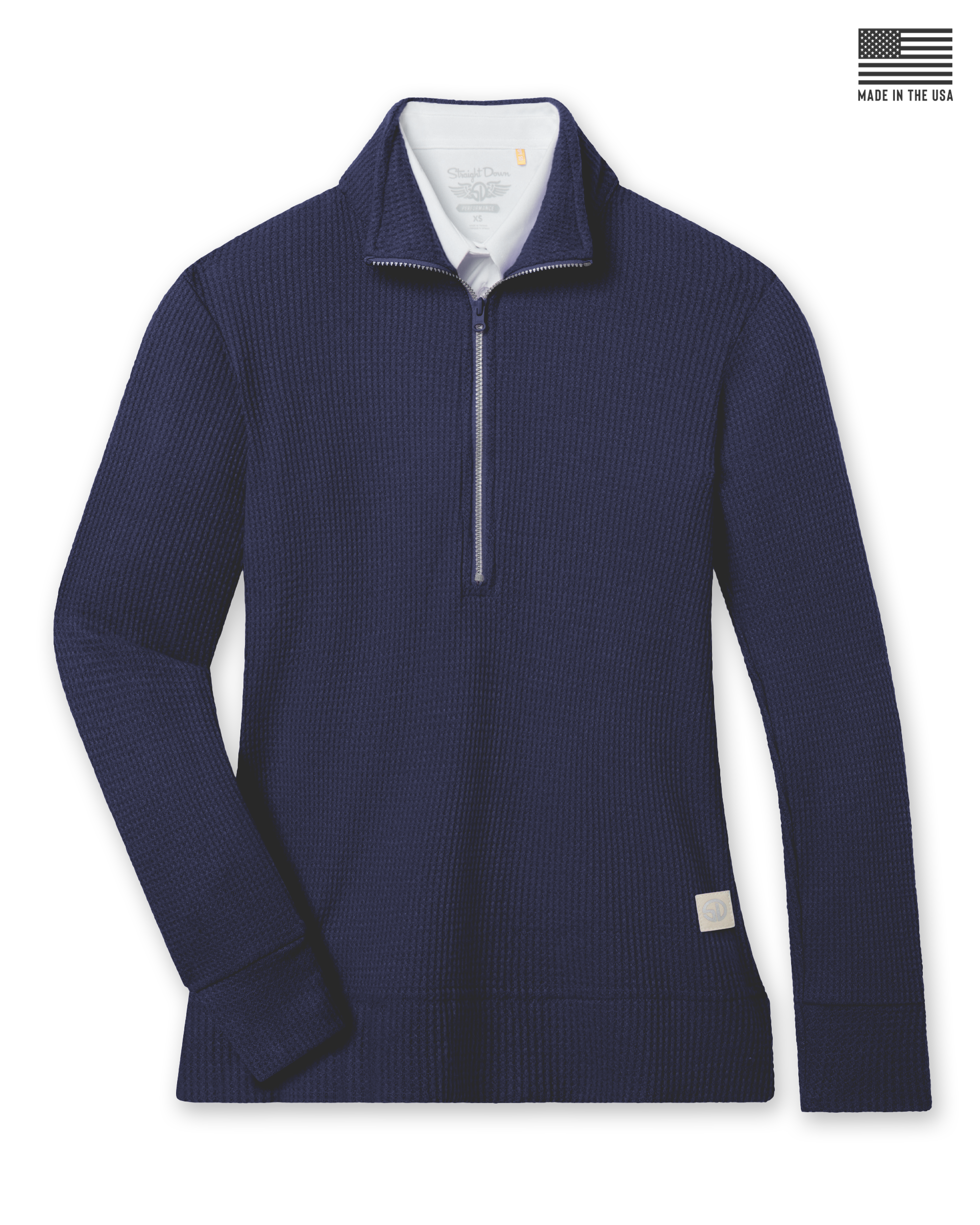 Straight Down Hills Quarter Zip - New Indigo