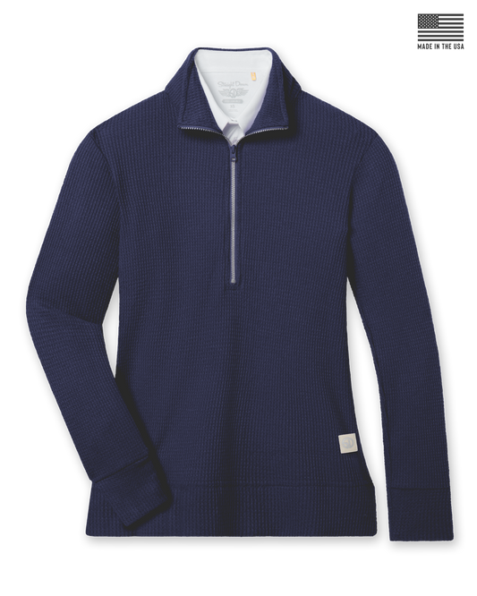 Straight Down Hills Quarter Zip - New Indigo