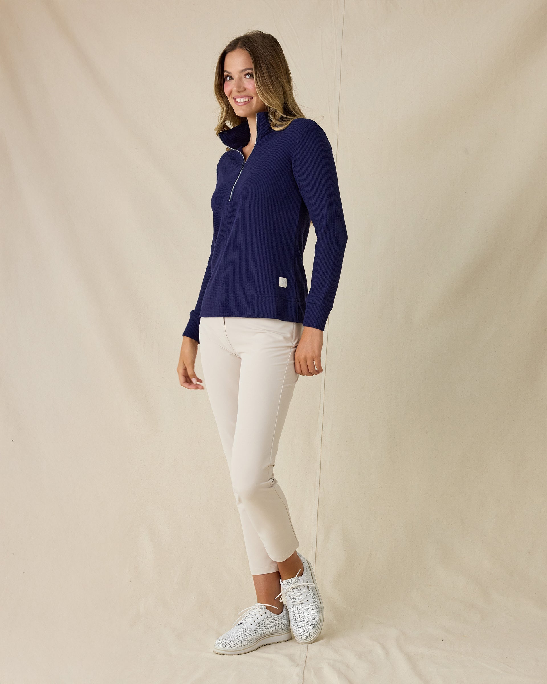 Straight Down Hills Quarter Zip - New Indigo