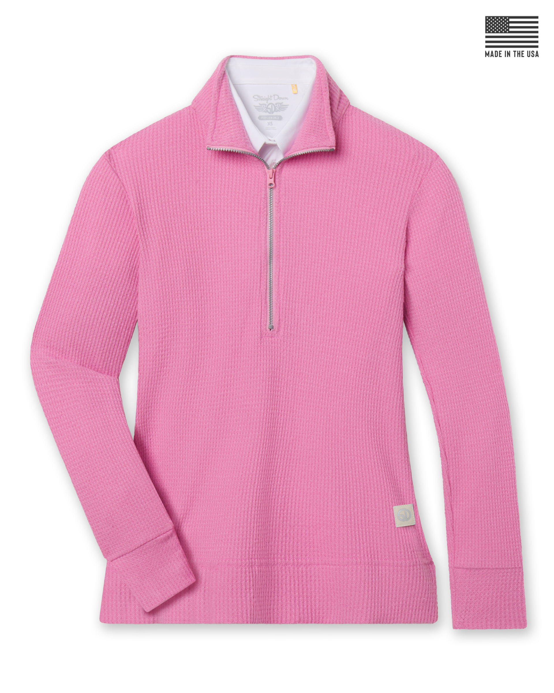 Straight Down Hills Quarter Zip - Sweet Rose