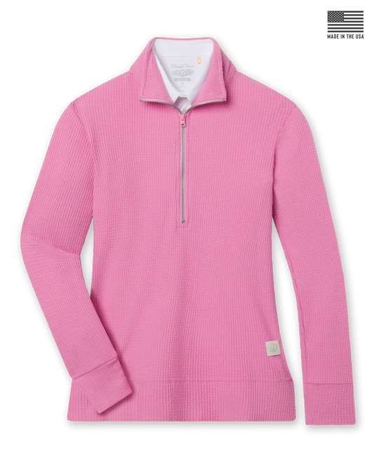 Straight Down Hills Quarter Zip - Sweet Rose
