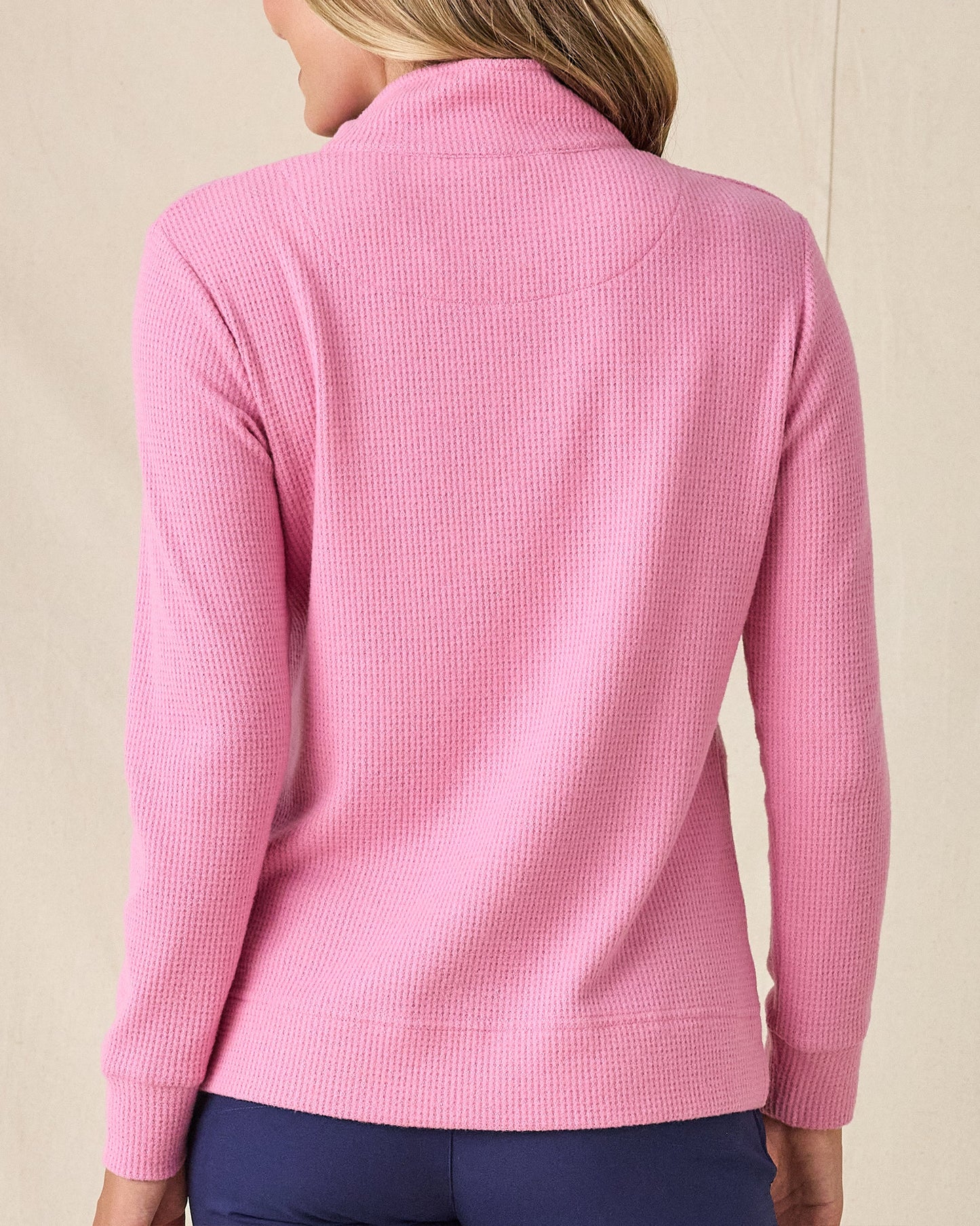 Straight Down Hills Quarter Zip - Sweet Rose