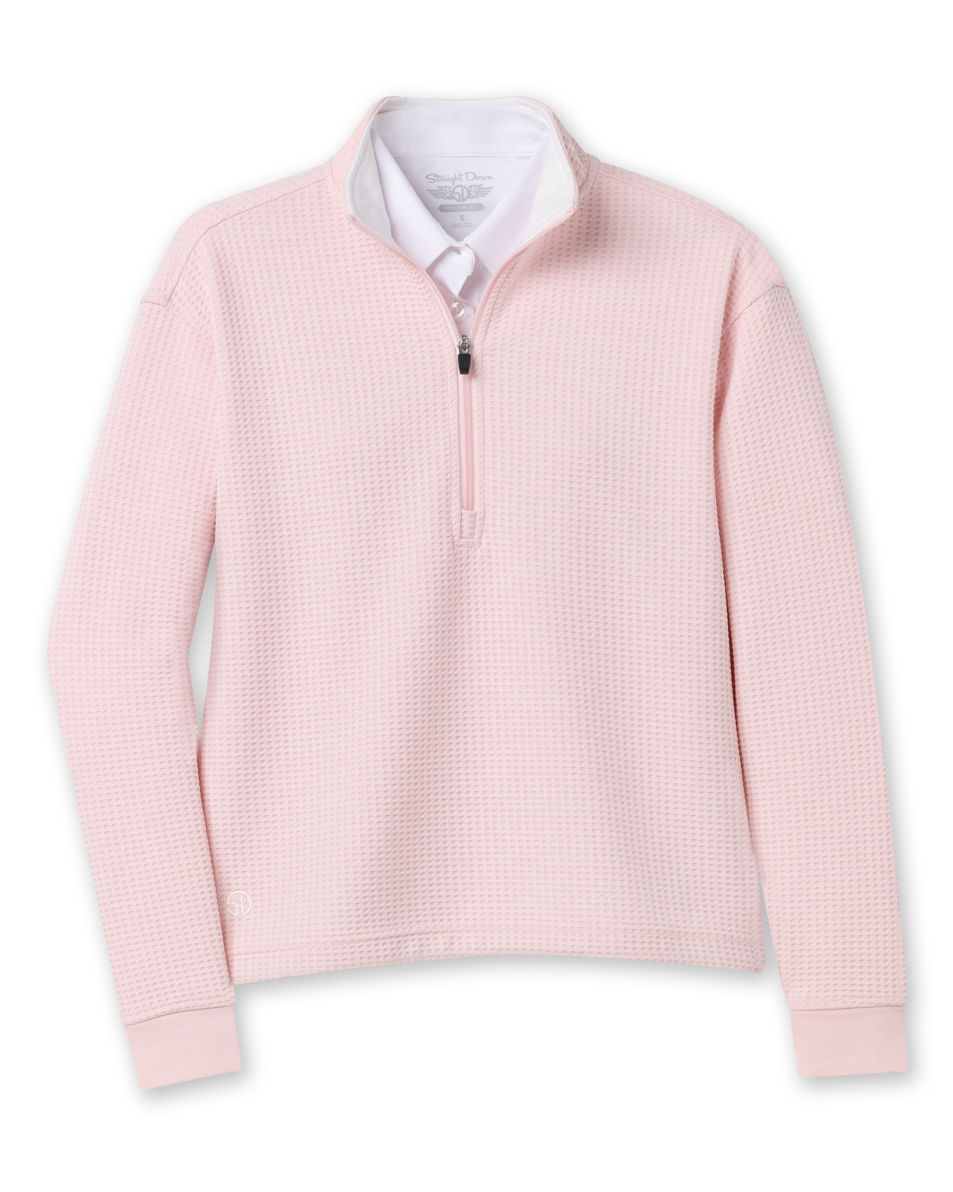 Straight Down Opal Half Zip - Soft Pink