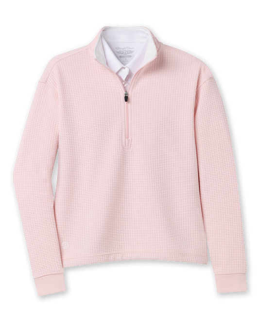 Straight Down Opal Half Zip - Soft Pink