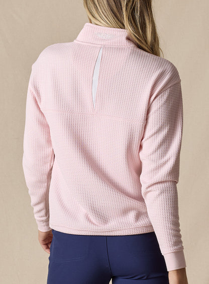 Straight Down Opal Half Zip - Soft Pink