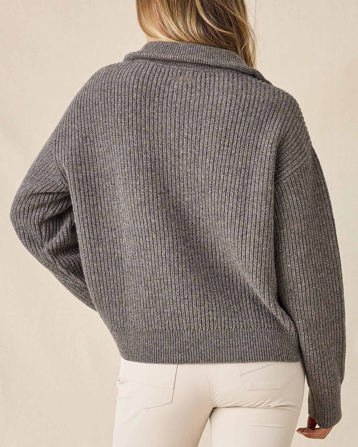 Straight Down Devon Half Zip Sweater - Woodland