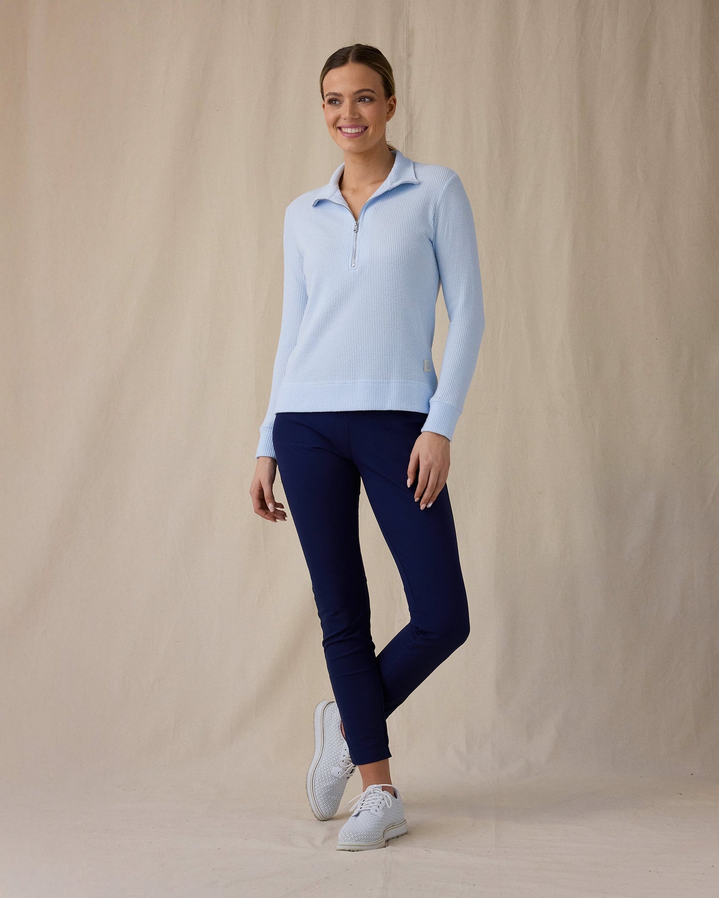Straight Down Hills Quarter Zip - Lake