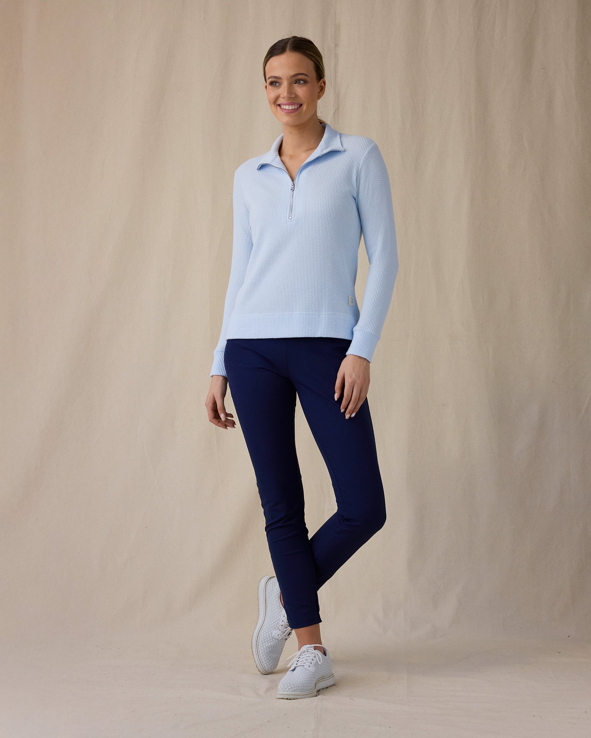 Straight Down Hills Quarter Zip - Lake