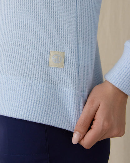 Straight Down Hills Quarter Zip - Lake