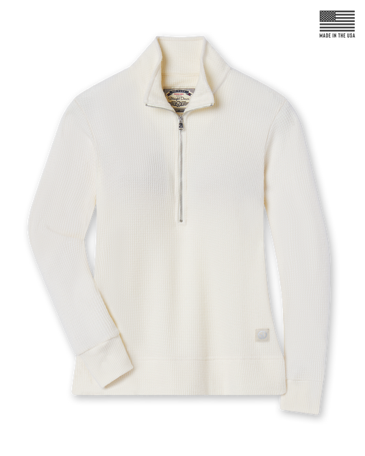 Straight Down Hills Quarter Zip - Cream
