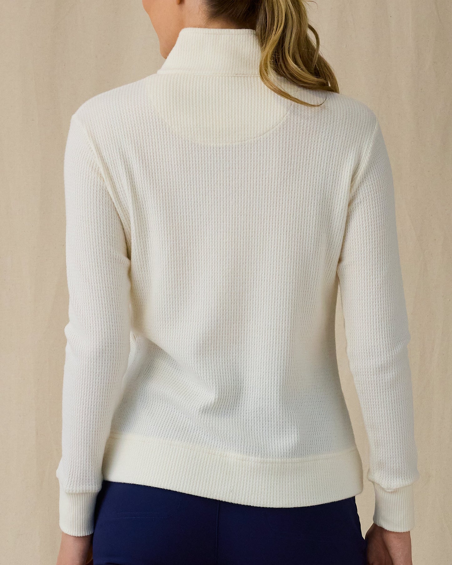 Straight Down Hills Quarter Zip - Cream