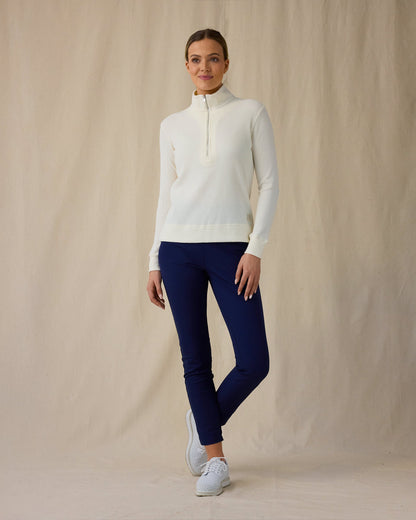 Straight Down Hills Quarter Zip - Cream