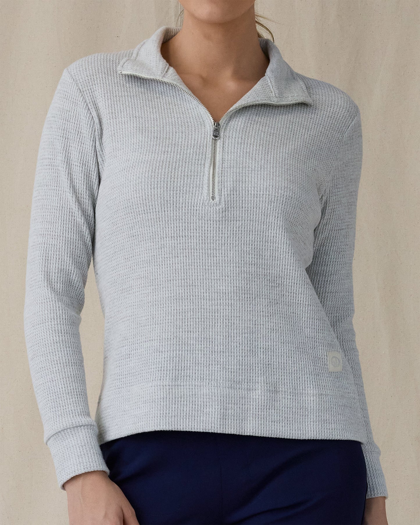 Straight Down Hills Quarter Zip - New Heather