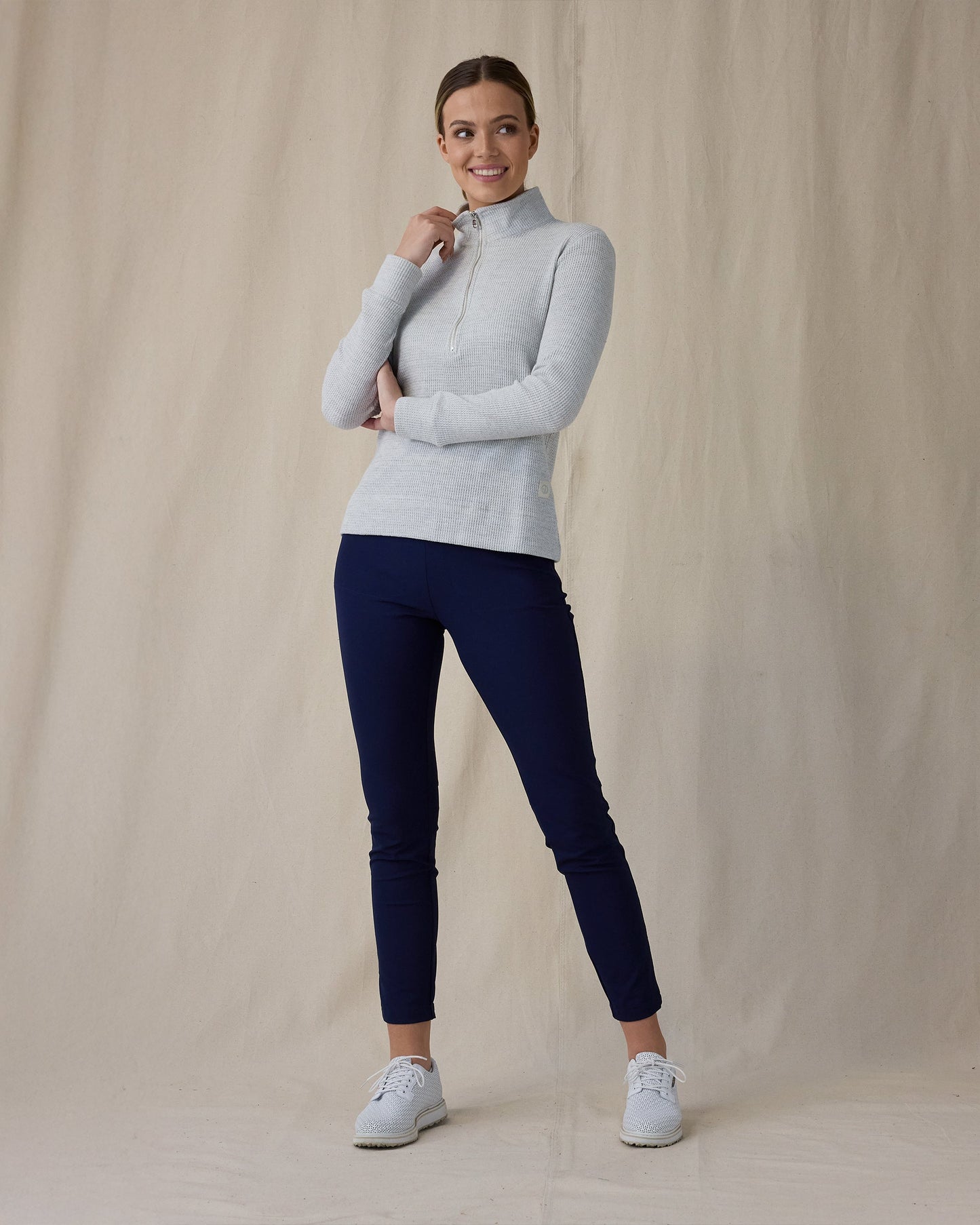 Straight Down Hills Quarter Zip - New Heather
