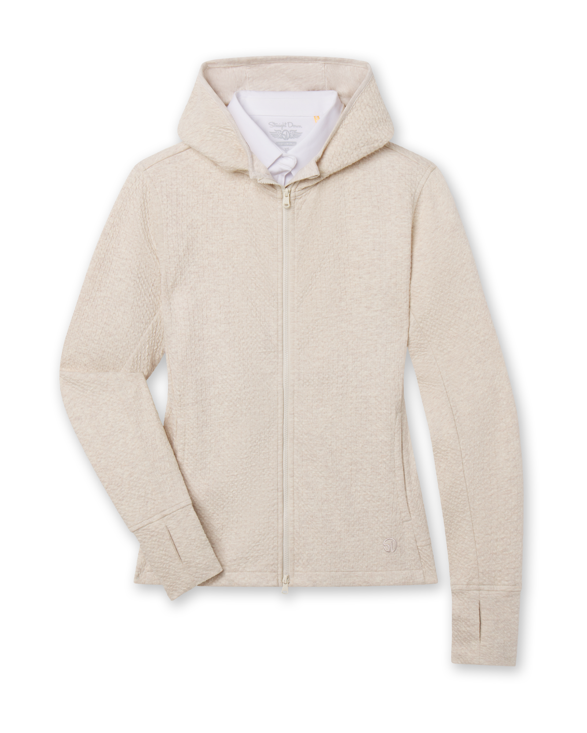 Straight Down Highland Hooded Jacket - Oatmeal Heather