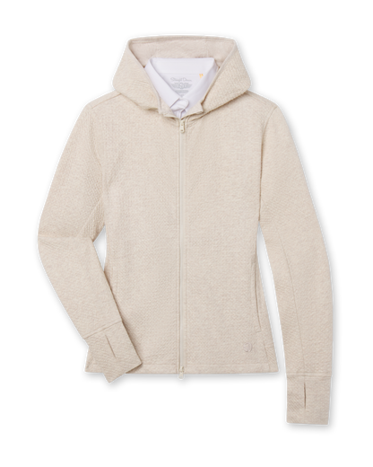 Straight Down Highland Hooded Jacket - Oatmeal Heather