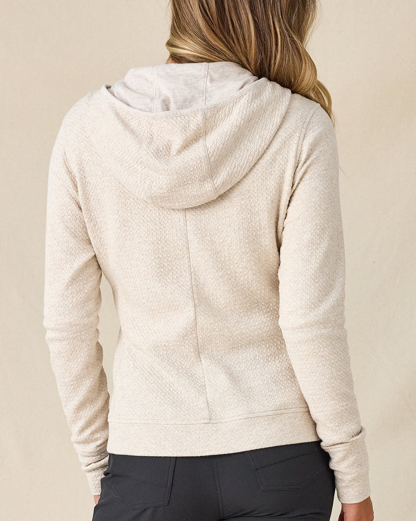 Straight Down Highland Hooded Jacket - Oatmeal Heather