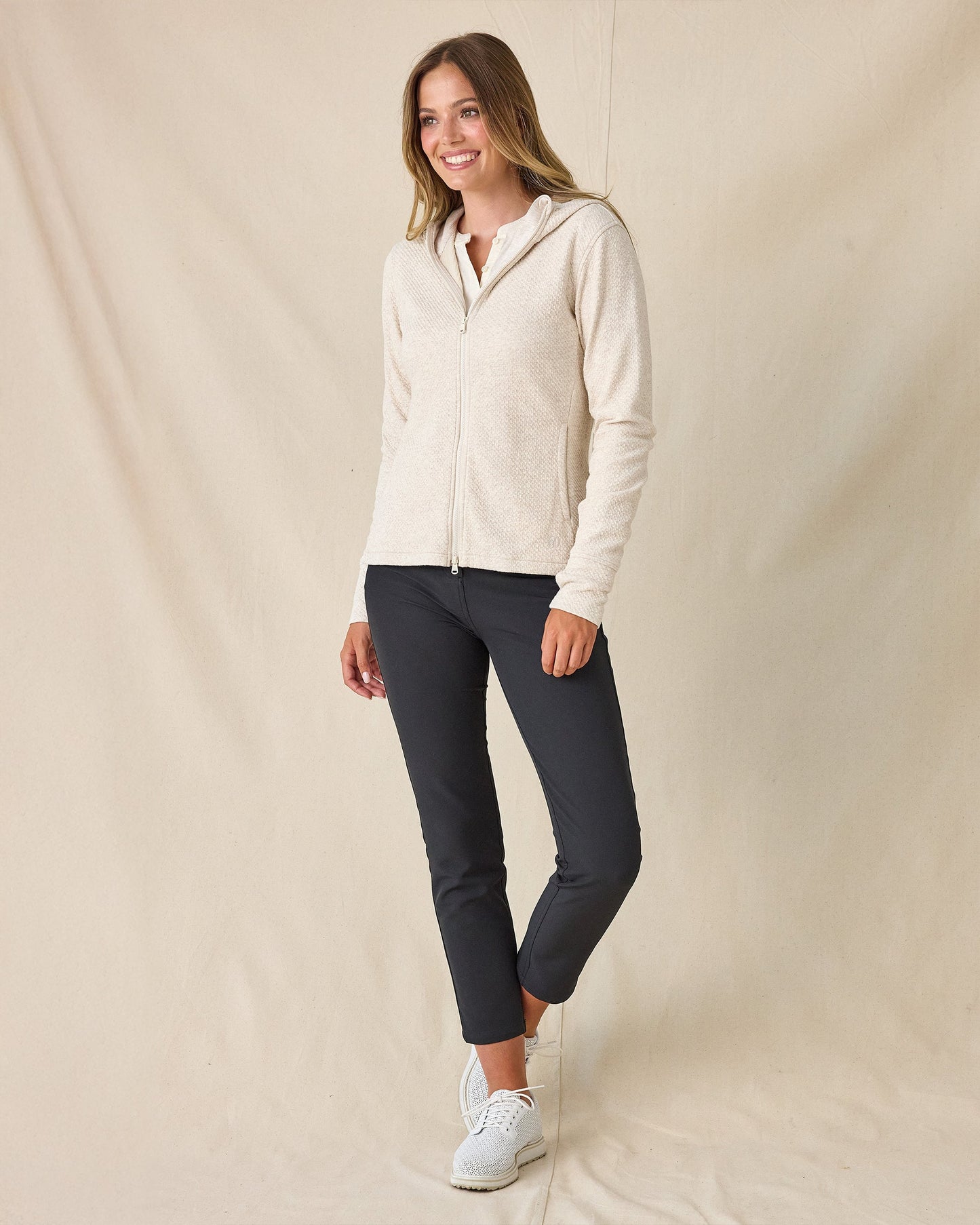 Straight Down Highland Hooded Jacket - Oatmeal Heather
