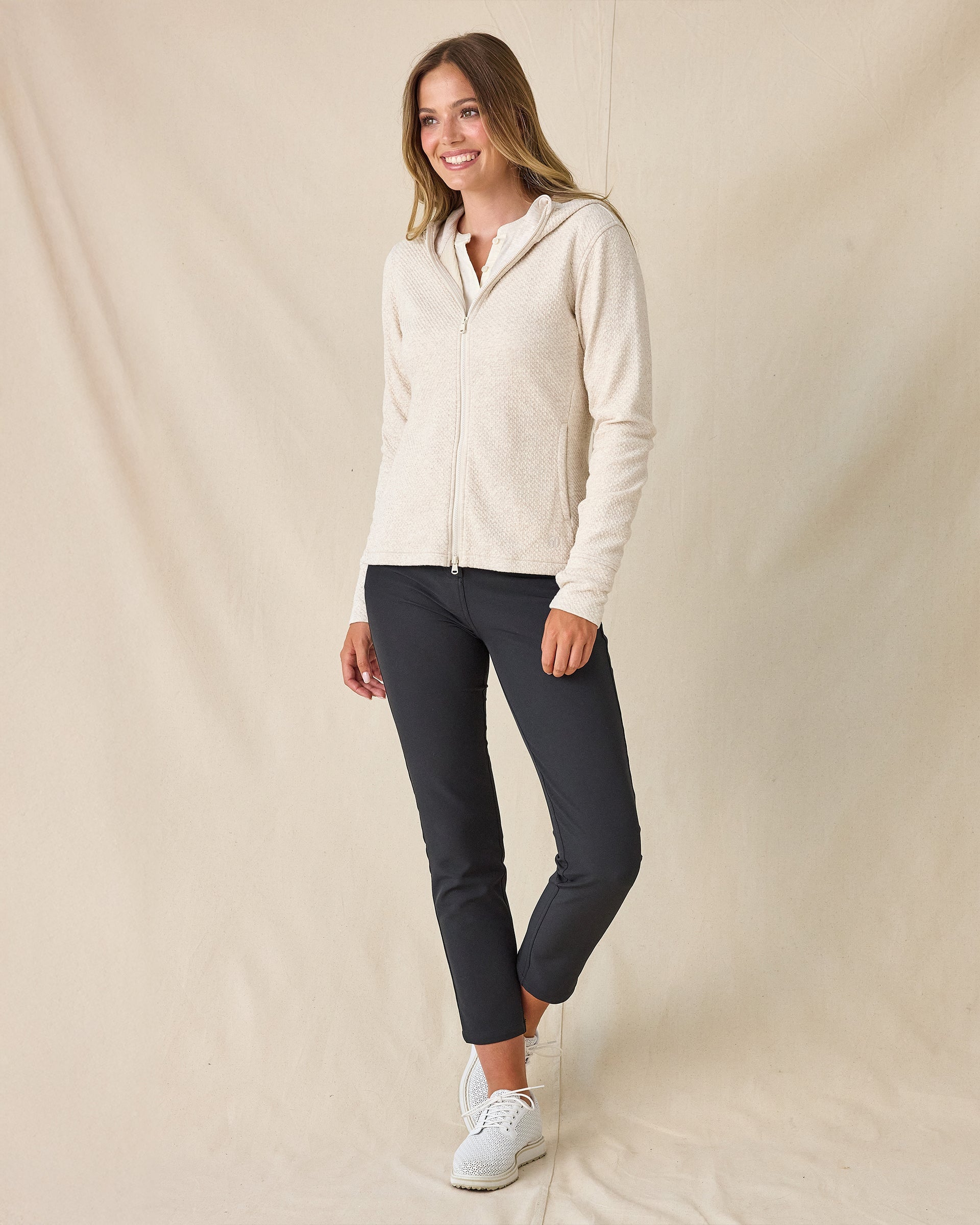 Straight Down Highland Hooded Jacket - Oatmeal Heather
