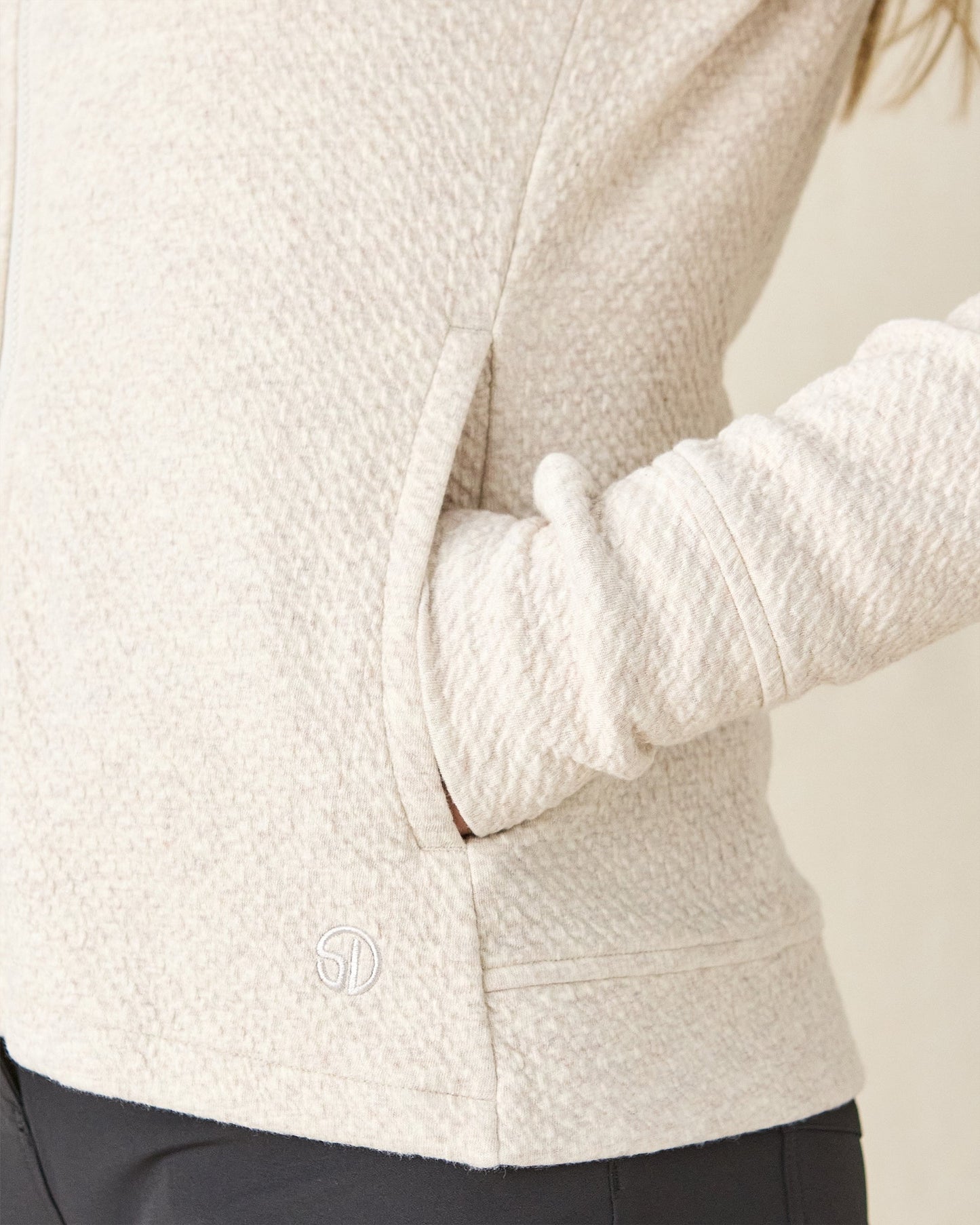 Straight Down Highland Hooded Jacket - Oatmeal Heather