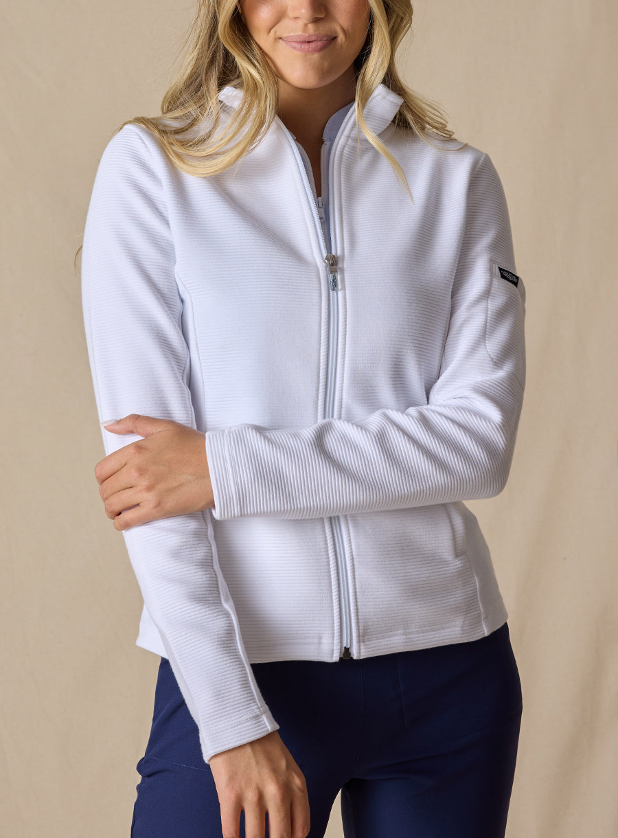Straight Down Swing Jacket - White