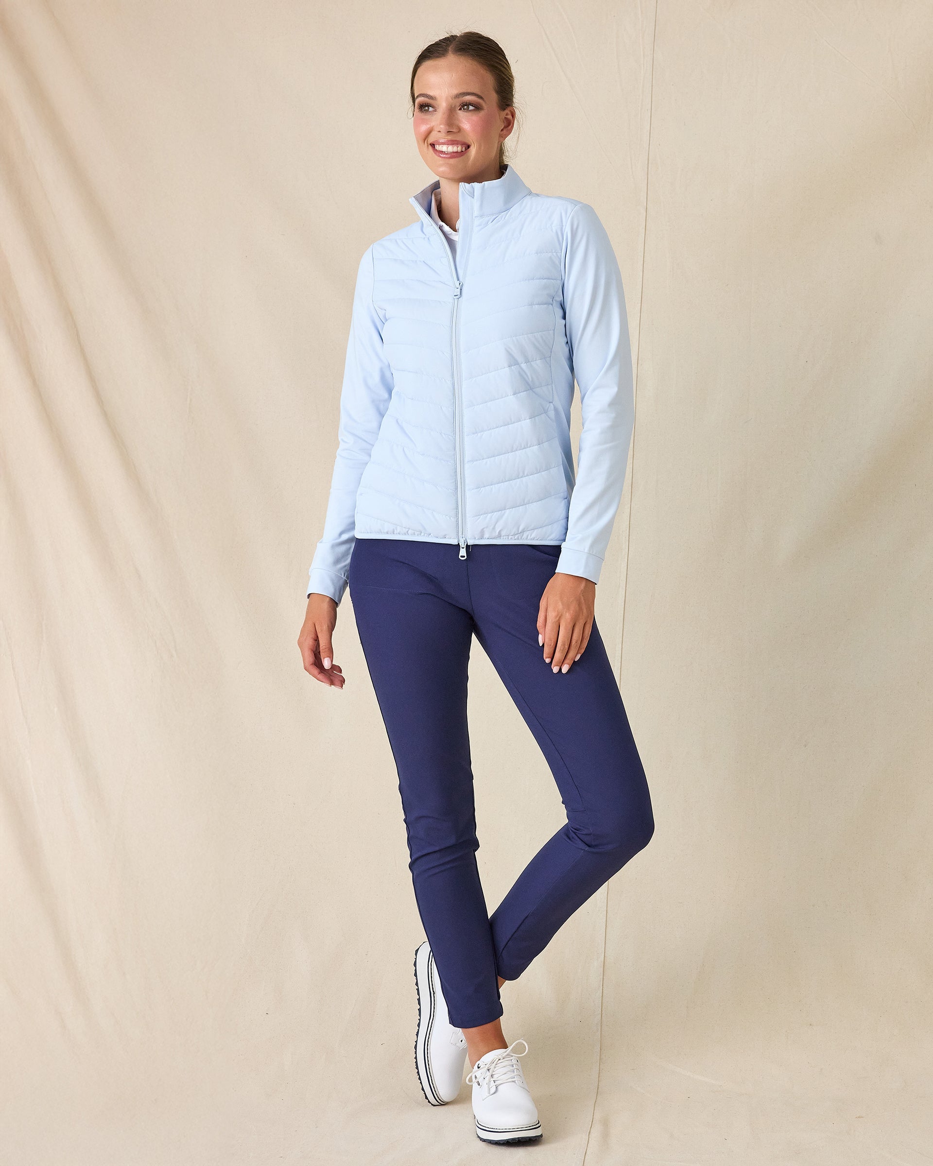 Straight Down Ida Hybrid Jacket - Lake