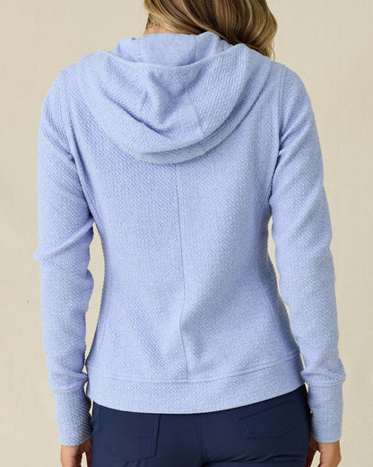 Straight Down Highland Hooded Jacket - Blue Heather