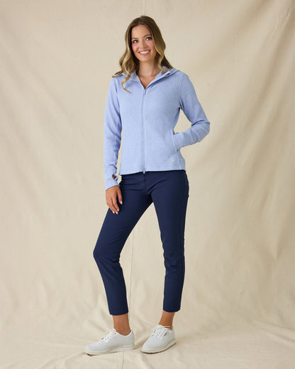 Straight Down Highland Hooded Jacket - Blue Heather
