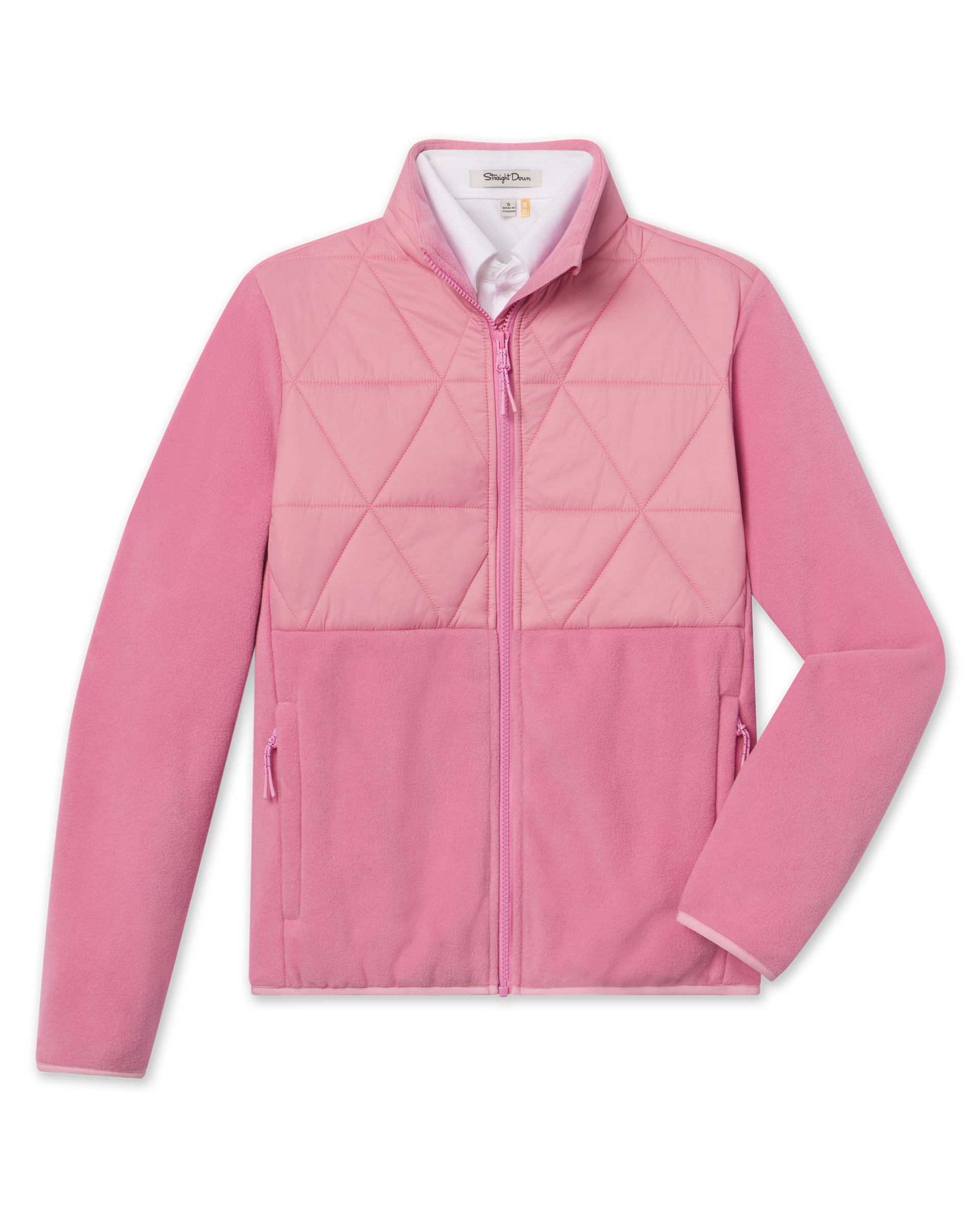 Straight Down Laurel Hybrid Fleece Jacket - Sweet Rose