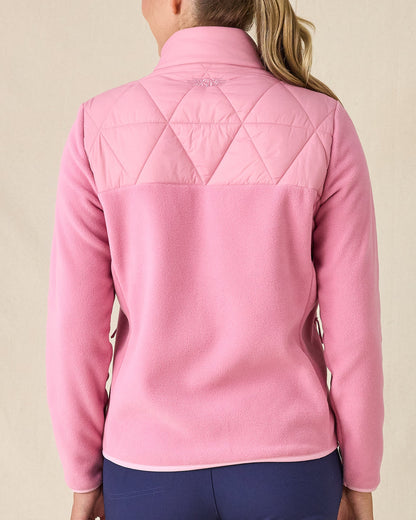 Straight Down Laurel Hybrid Fleece Jacket - Sweet Rose